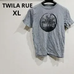 1点もの✨️TWILA RUE 【XL】BRAVE Tシャツ グレー 半袖