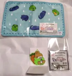 おでかけ子ザメ 福くじ くじ ブランケット風ハンドタオル ・アクリルキーホルダー