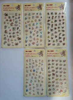 トムとジェリー PUKUPUKU SEAL ぷくぷく シール 5枚セット