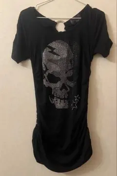 d.i.a.系トップス 平成ギャル グランジ y2k スカル ドクロ 骸骨 半袖
