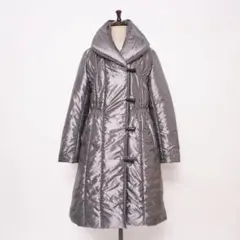 美品 SPECCHIO メタリック中綿コート シルバー サイズ40*LD258