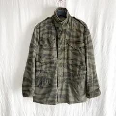 希少 米軍 実用 タイガーストライプ カモ フィールドジャケット S-R