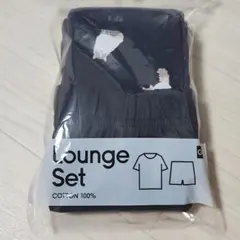 新品！GU コットンカラーラウンジセット 半袖 キャット ネイビーXLサイズのサムネイル