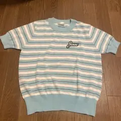 JENNI love ボーダー 半袖ニット