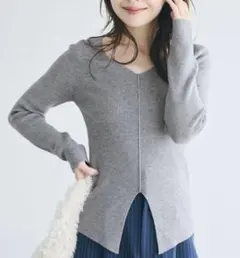 フロントスリットニット　　coca