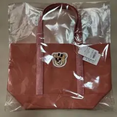 フェイラー オールドテディ ガール ワッペントートバッグ L ピンク