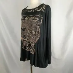 ROSE BUD　長袖Tシャツ　カットソー　デコルテレース　Ｆ　B3168