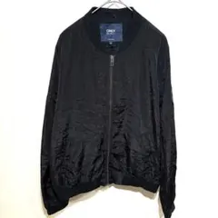 ONLY & SONS 【M】MA-1 ボンバージャケット 黒 ユーロ古着