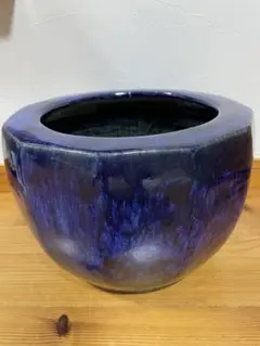 青色 八角形 火鉢 青色 八角形 火鉢 - メルカリ