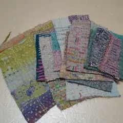 タイムセール17時まで100円引き☆ラリーキルトはぎれ11枚