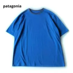 00s patagonia rhythm パタゴニア リズム Tシャツ 青 L