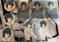 あんスタ エレメント 青葉つむぎ クリアカード 缶バッジ(セット)