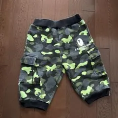 美品⭐️BAPEKIDS グリーンTシャツとカモフラショーツセット120cm正規品 特価⭐️BAPE KIDS レッドカモ ポロシャツ＆パンツ セット100cm正規品