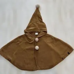 バースデイ　テータテート　ベビーポンチョ　アウター　小人帽子　70 80