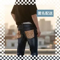 ギミックデザイン【PPFM】立体裁断　 ダークブルー デニム　Y2K