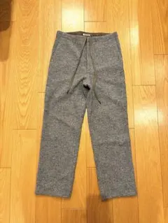 AURALEE WOOLLINGYARNMILLED JERSEY PANTS