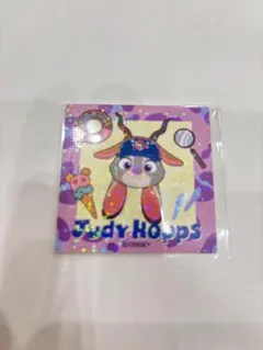 ズートピア　クッキー缶　ステッカー　ジュディ