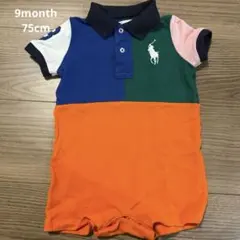 【美品】ラルフローレン　ロンパース　9monthのサムネイル