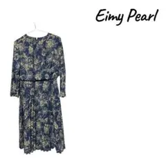 長袖ワンピース ネイビー