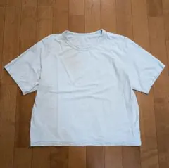 無印良品 婦人　強撚天竺編みクルーネック半袖Ｔシャツ 婦人S・ライトブルー