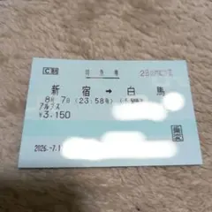 コレクター用　新宿→白馬 特急アルプスのサムネイル