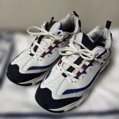 Skechers D'Lites ホワイト/ネイビー/レッド