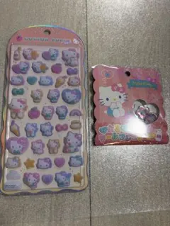 おはじきシールフレーク　コットンパフィーシール　ハローキティ　キティ　サンリオ