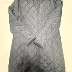 グレー キルティング ダウンジャケット