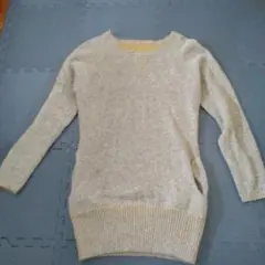 Flamingofirm　 Vネック ニットセーター アンゴラ混　フリーサイズ