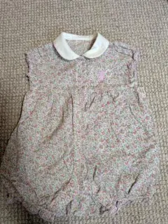 mikihouse 花柄ベビーショートオール 70cm