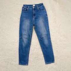 Liala×PG テーパード　ストレッチデニムパンツ　ブルー　M ジーンズ