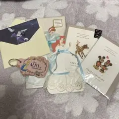 ディズニー　メッセージカード他　6点