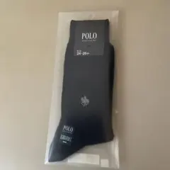 POLO ソックス ブラック 24-26cm 抗菌防臭加工のサムネイル