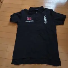 ポロラルフローレンPoloRALPH LAUREN半袖黒ポロシャツLサイズ
