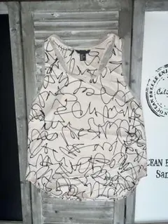 H&M 総柄 ノースリーブ カットソーのサムネイル