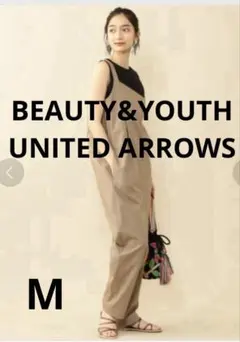 【美品】BEAUTY&YOUTH ワンショルダーアシンメトリーサロペット M