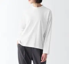 新品タグ付　無印良品　天竺編み　クルーネック長袖Tシャツ　Mサイズ
