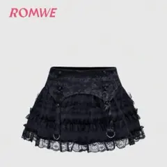 SHEIN ROMWE ゴシック ミニスカート ダークcoreのサムネイル