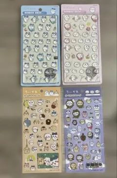 ちいかわ　ボンボンドロップシール風2枚　ゴールドクリアシール2枚　計4枚　セット