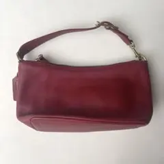 オールドコーチ 90年代 9596 ミニ ワンショルダーバッグ レッド