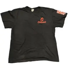 一点物　Tシャツ 半袖　幾何学模様　カットソー　プリント　黒T 古着　M