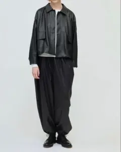 【mizuiro ind】グロッシー ドローストリングハムパンツ 《新品》