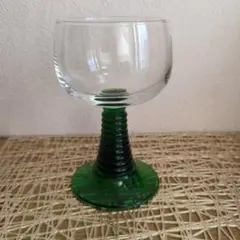 昭和レトログリーンガラスのグラス