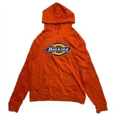 00s ディッキーズ ロゴパーカー メンズ M オレンジ 実寸有 古着