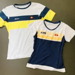 美品　エレッセ　男女ペアTシャツセット　ゲームシャツ　Mサイズ　ダブルスペアに