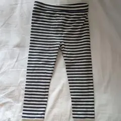 【babyGAP】ベビー 黒と白のストライプ レギンス　95cm