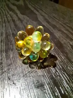 ビーズ多色樹脂製花形リング