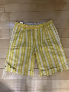 PT 01 イエロー ストライプ ショートパンツ　30 新品未使用のサムネイル