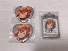 あんスタ　ハート缶バッジ　ミニカードフォルダー　斑