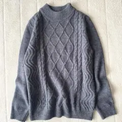 アーバンリサーチ　ウール混　セーターニット　長袖　グレー